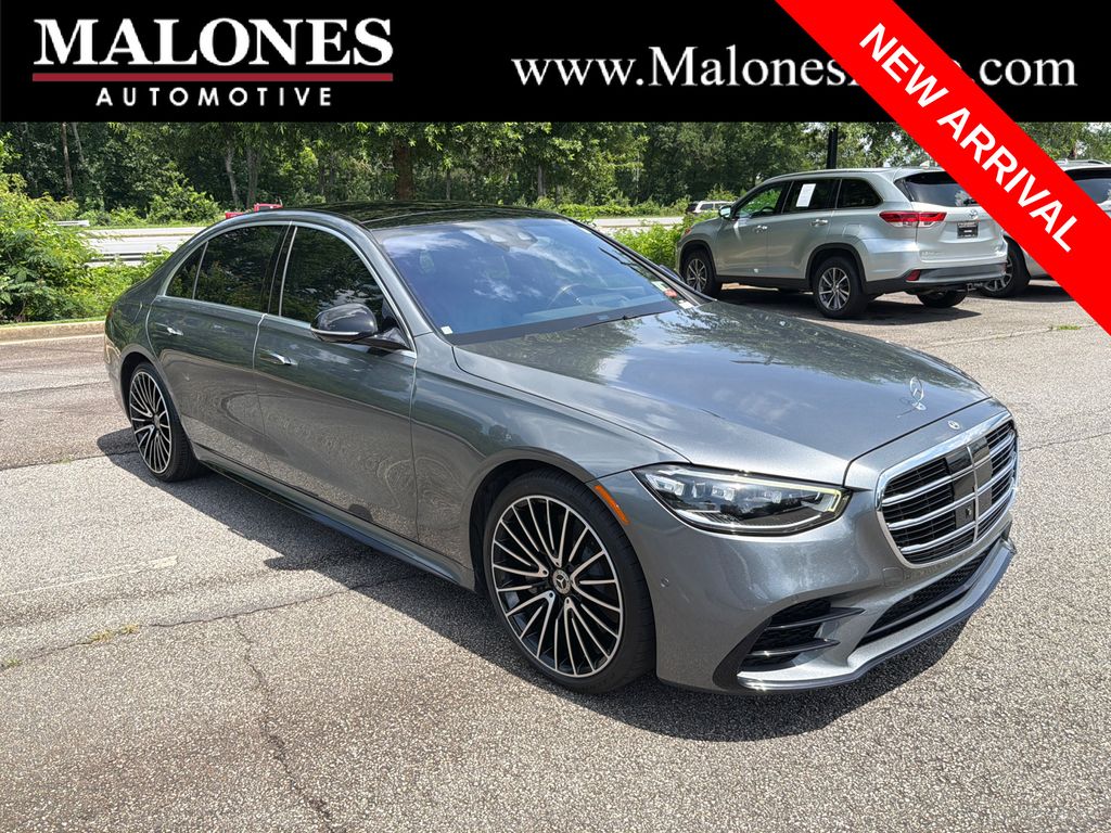 Selenite Gray Metallic 2022 Mercedes-Benz S-Class Sedan All-Wheel Drive 9-Speed Automatic