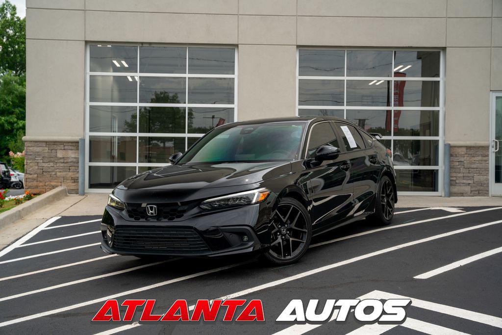 Crystal Black Pearl 2024 Honda Civic Hatchback Sport Touring FWD Hatchback Front-Wheel Drive Continuously Variable Transmission