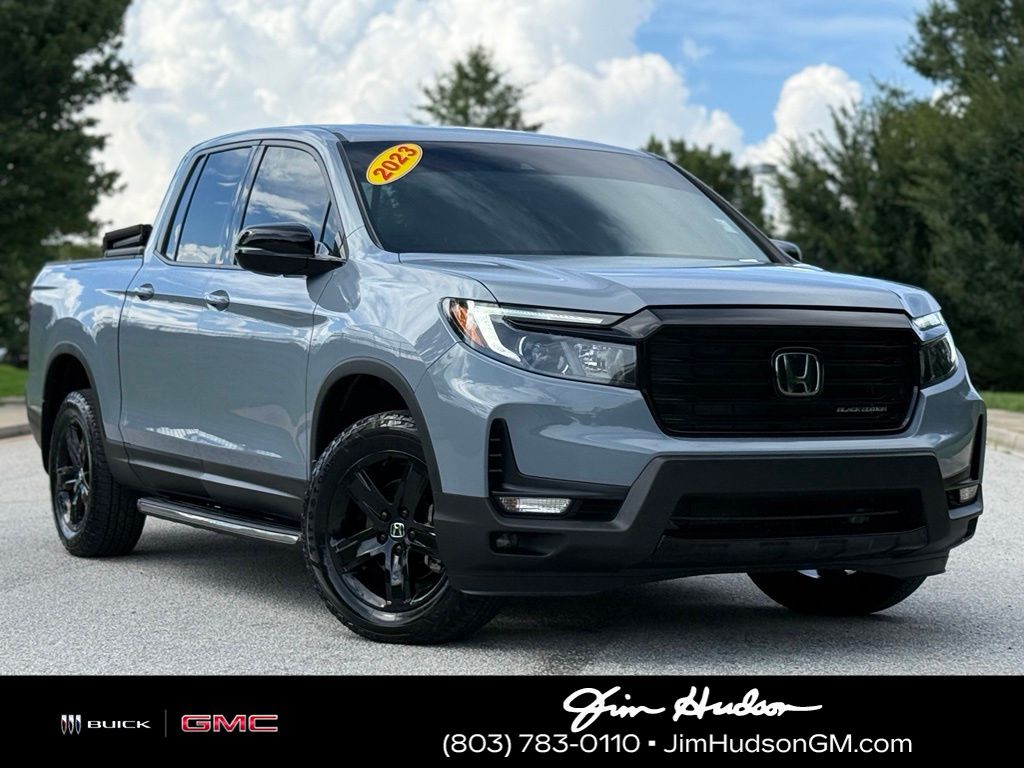 Blue 2023 Honda Ridgeline Pickup Truck All-Wheel Drive 9-Speed Automatic