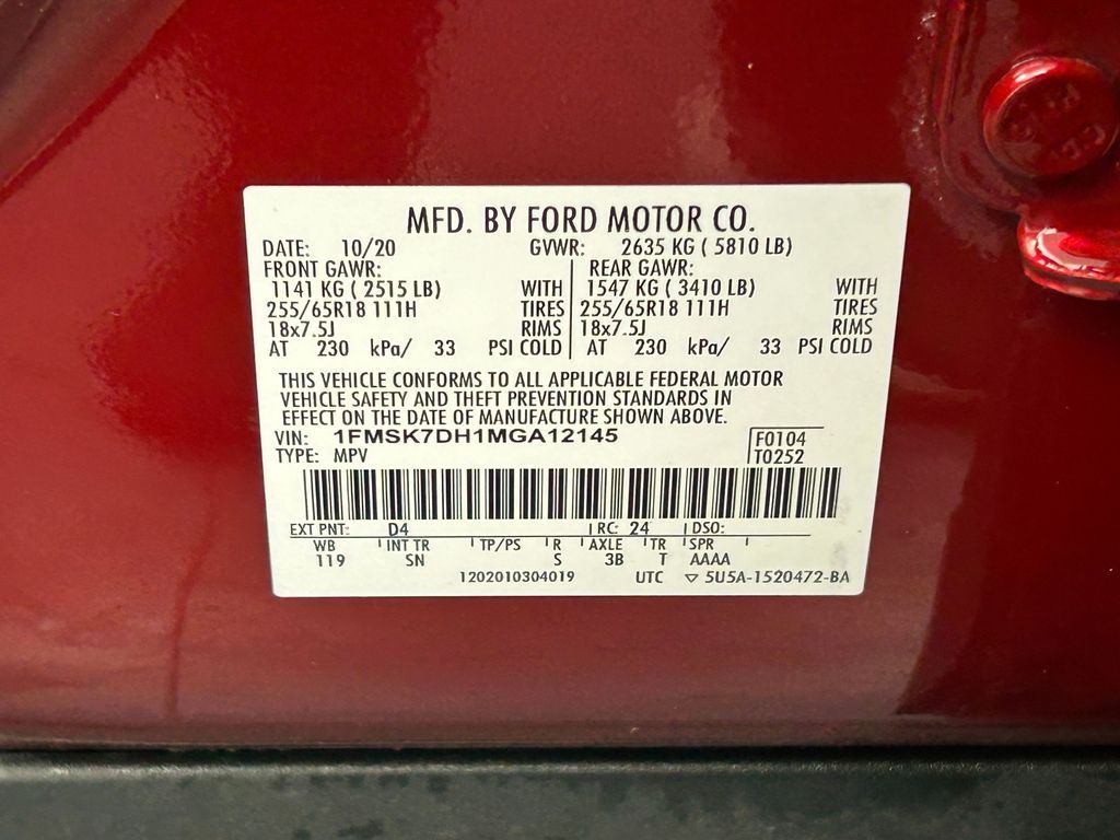 Used 2021 Red Ford XLT image 48