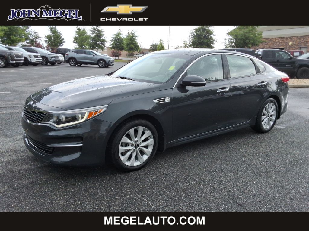 Moss Gray 2016 Kia Optima Sedan Front-Wheel Drive 6-Speed Automatic