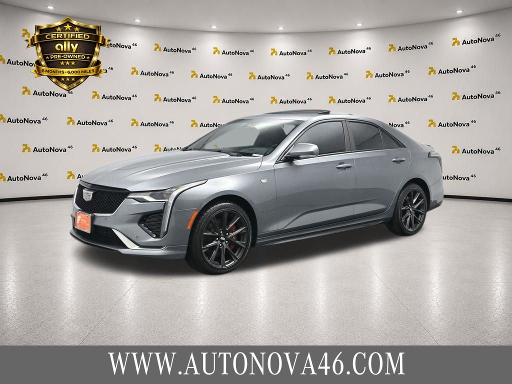 Gray 2022 Cadillac CT4 Sedan All-Wheel Drive 8-Speed Automatic