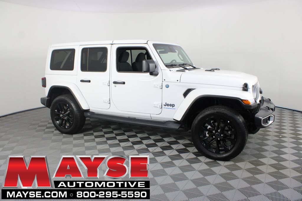 Bright White Clearcoat 2025 Jeep Wrangler 4xe SUV / Crossover Four-Wheel Drive 8-Speed Automatic