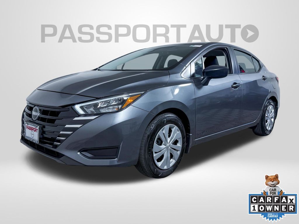 Gray (Gun Metallic) 2025 Nissan Versa Sedan Front-Wheel Drive Continuously Variable Transmission
