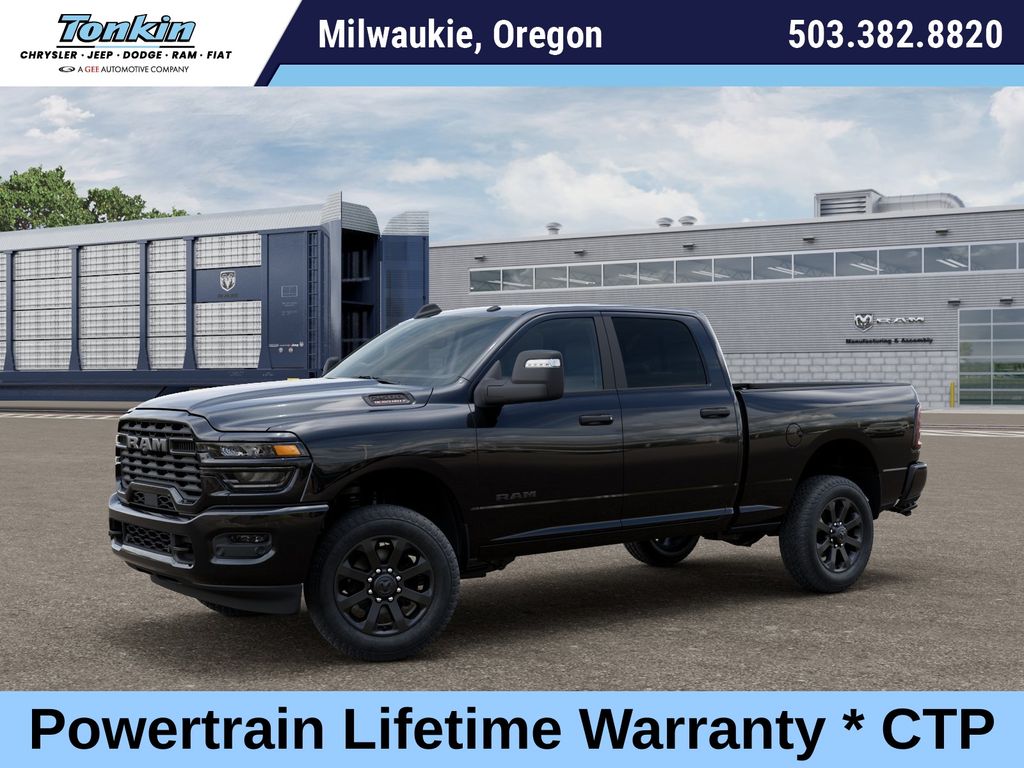 Diamond Black Crystal Pearlcoat 2026 RAM 2500 Pickup Truck Four-Wheel Drive 8-Speed Automatic