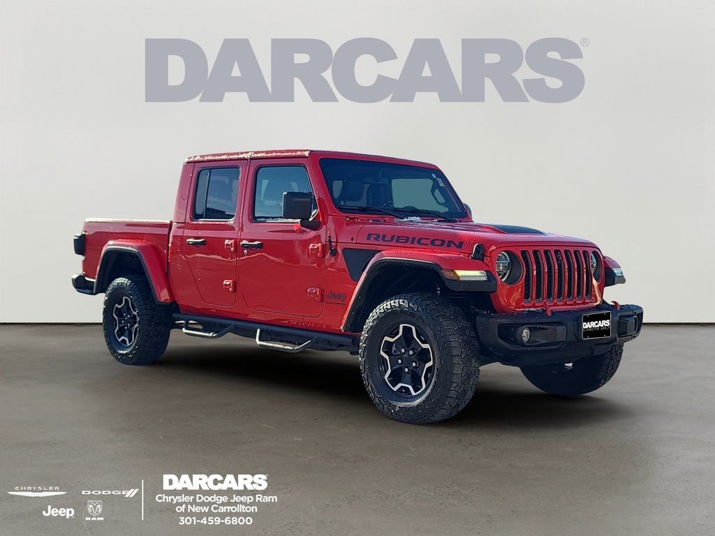 Firecracker Red Clearcoat 2021 Jeep Gladiator Rubicon Crew Cab 4WD Pickup Truck Four-Wheel Drive 8-Speed Automatic