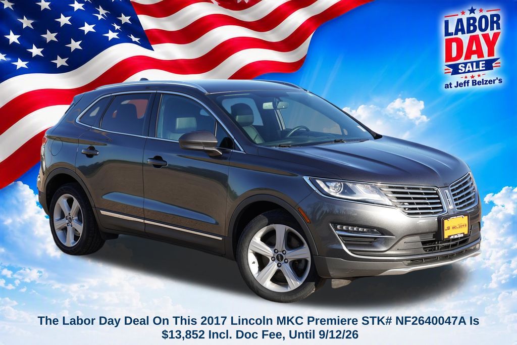 Magnetic Gray Metallic 2017 Lincoln MKC SUV / Crossover All-Wheel Drive 6-Speed Automatic