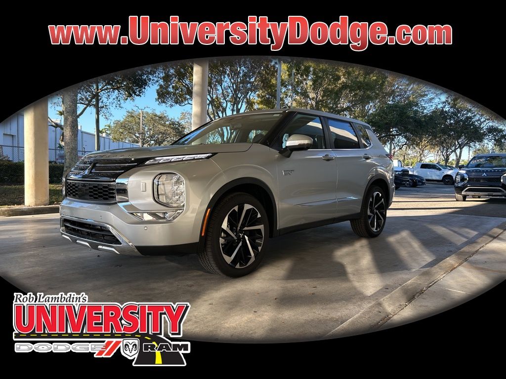 Alloy Silver Metallic 2025 Mitsubishi Outlander Hybrid Plug-in SE S-AWC SUV / Crossover All-Wheel Drive 1-Speed Automatic