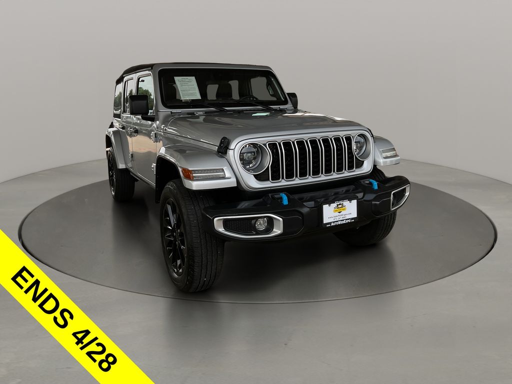Silver Zynith Clearcoat 2024 Jeep Wrangler 4xe Sahara 4WD SUV / Crossover Four-Wheel Drive 8-Speed Automatic