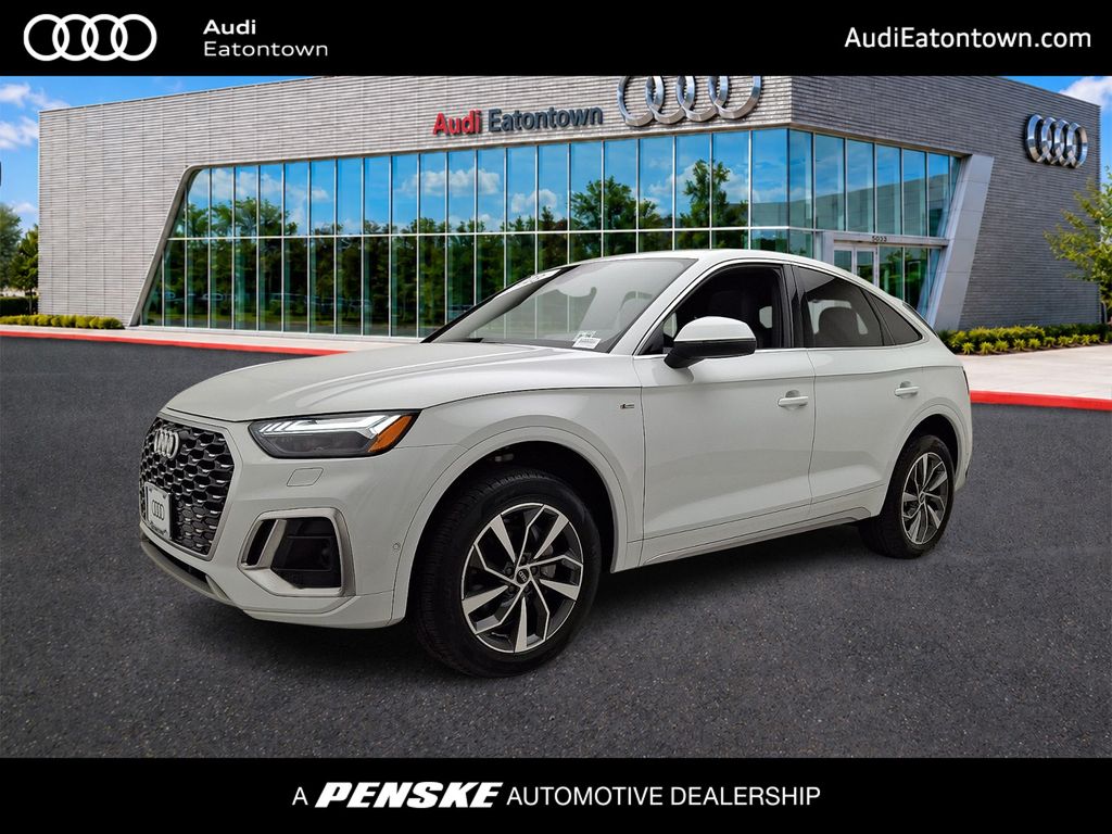 Glacier White Metallic 2023 Audi Q5 Sportback Sedan All-Wheel Drive 7-Speed Automatic