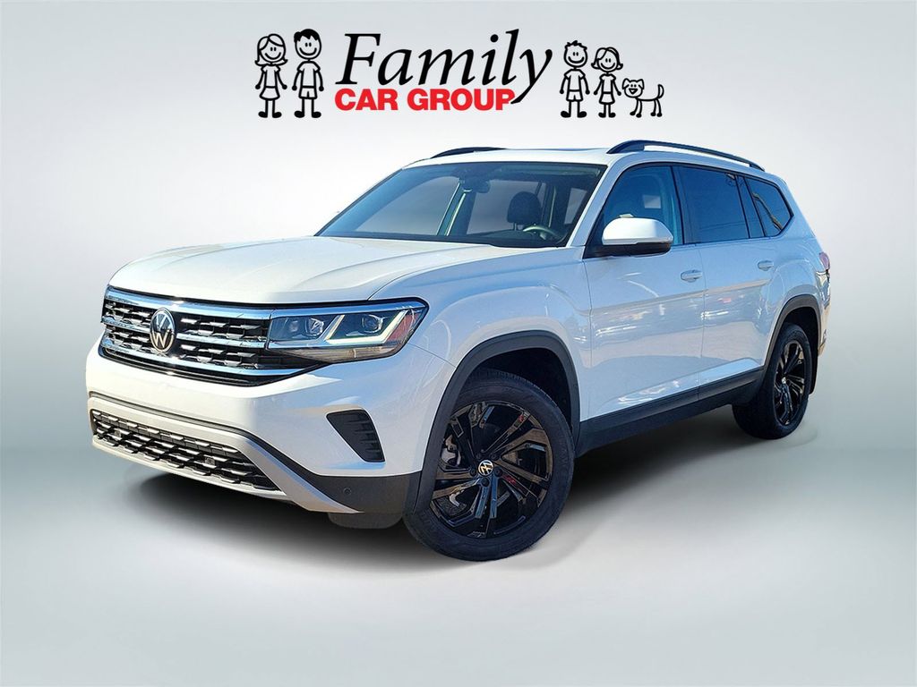 Pure White 2023 Volkswagen Atlas 8-Speed Automatic