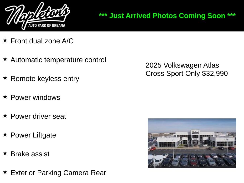 Silver Mist Metallic 2025 Volkswagen Atlas Cross Sport SE 4Motion with Technology SUV / Crossover All-Wheel Drive 8-Speed Automatic