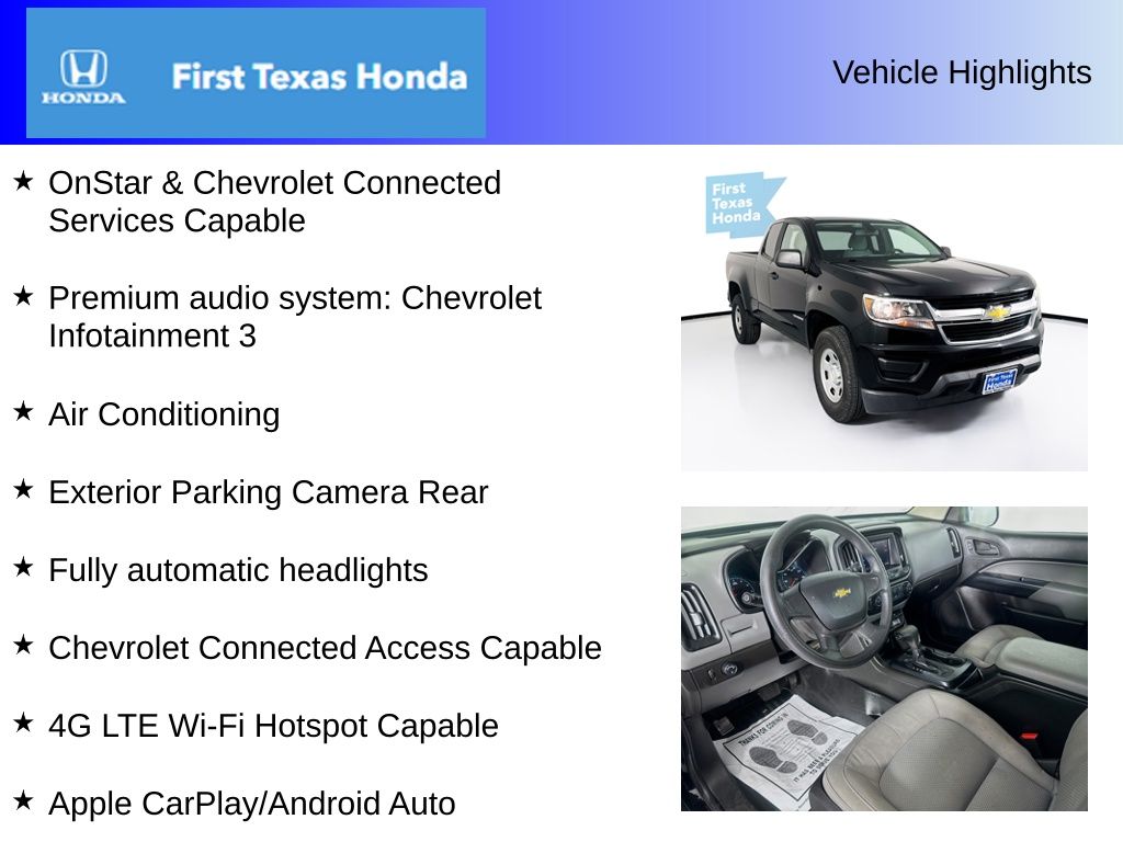 Used Car 2020 Chevrolet Colorado  Work Truck For Sale Under $20,000 In Austin, Texas