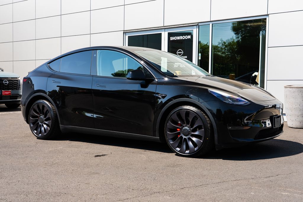 Black 2021 Tesla Model Y SUV / Crossover All-Wheel Drive 1-Speed Automatic