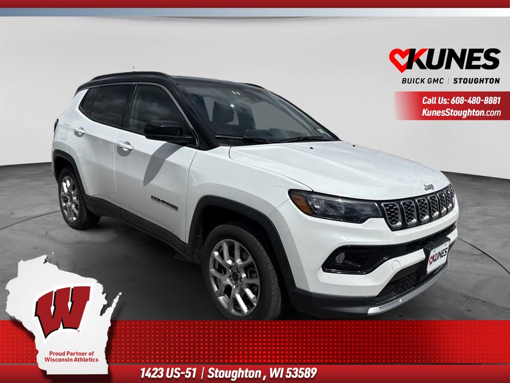 Bright White Clearcoat 2025 Jeep Compass SUV / Crossover Four-Wheel Drive 8-Speed Automatic