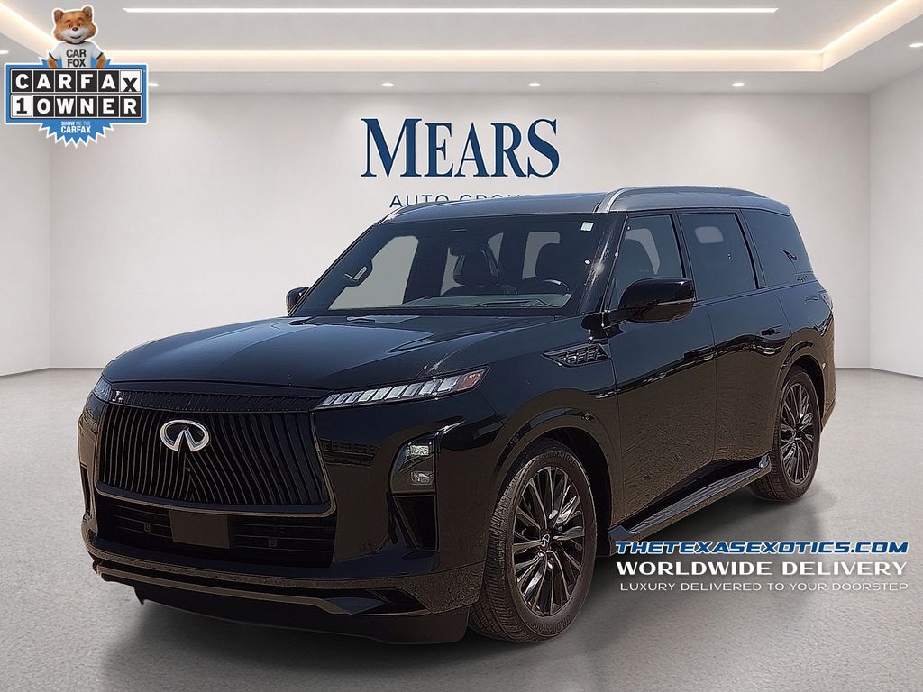 Mineral Black/Graphite Shadow 2025 INFINITI QX80 Autograph 4WD SUV / Crossover All-Wheel Drive 9-Speed Automatic