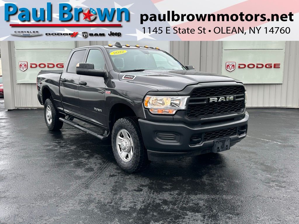 Gray (Granite Crystal Metallic Clearcoat) 2022 RAM 2500 Tradesman Crew Cab 4WD Pickup Truck Four-Wheel Drive 8-Speed Automatic