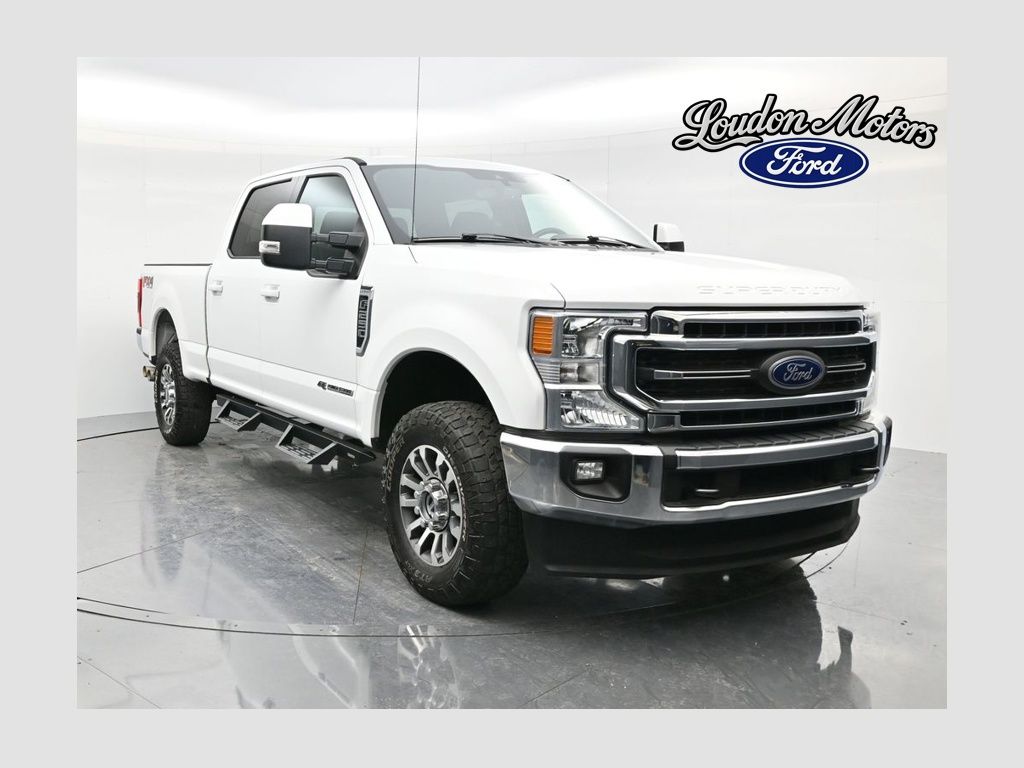 Oxford White 2021 Ford F-250 Super Duty Lariat Crew Cab 4WD Pickup Truck Four-Wheel Drive Automatic