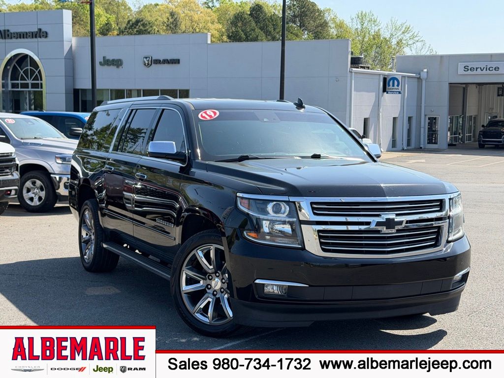 Black 2019 Chevrolet Suburban 1500 Premier 4WD SUV / Crossover Four-Wheel Drive 6-Speed Automatic Overdrive