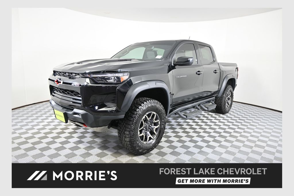 Black 2025 Chevrolet Colorado Pickup Truck Four-Wheel Drive 8-Speed Automatic