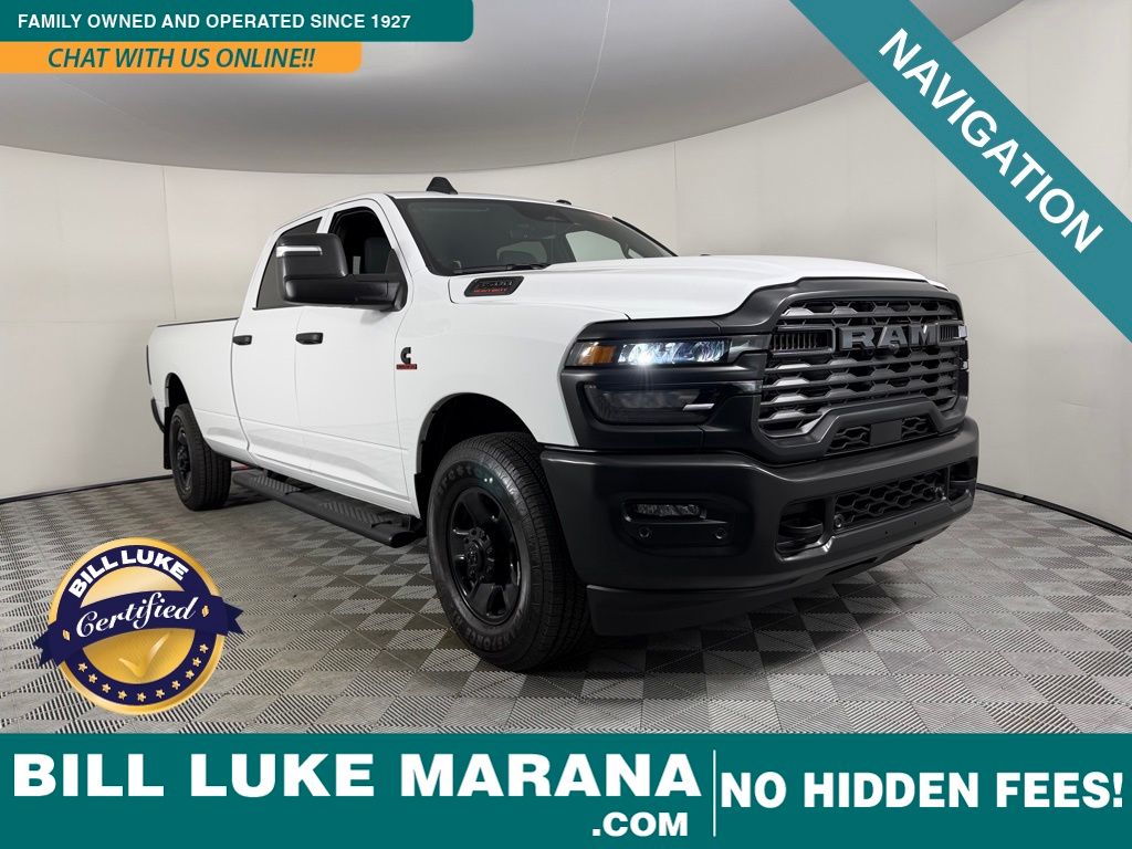 Bright White Clearcoat 2025 RAM 3500 Tradesman Crew Cab LB RWD Pickup Truck 4X2 8-Speed Automatic