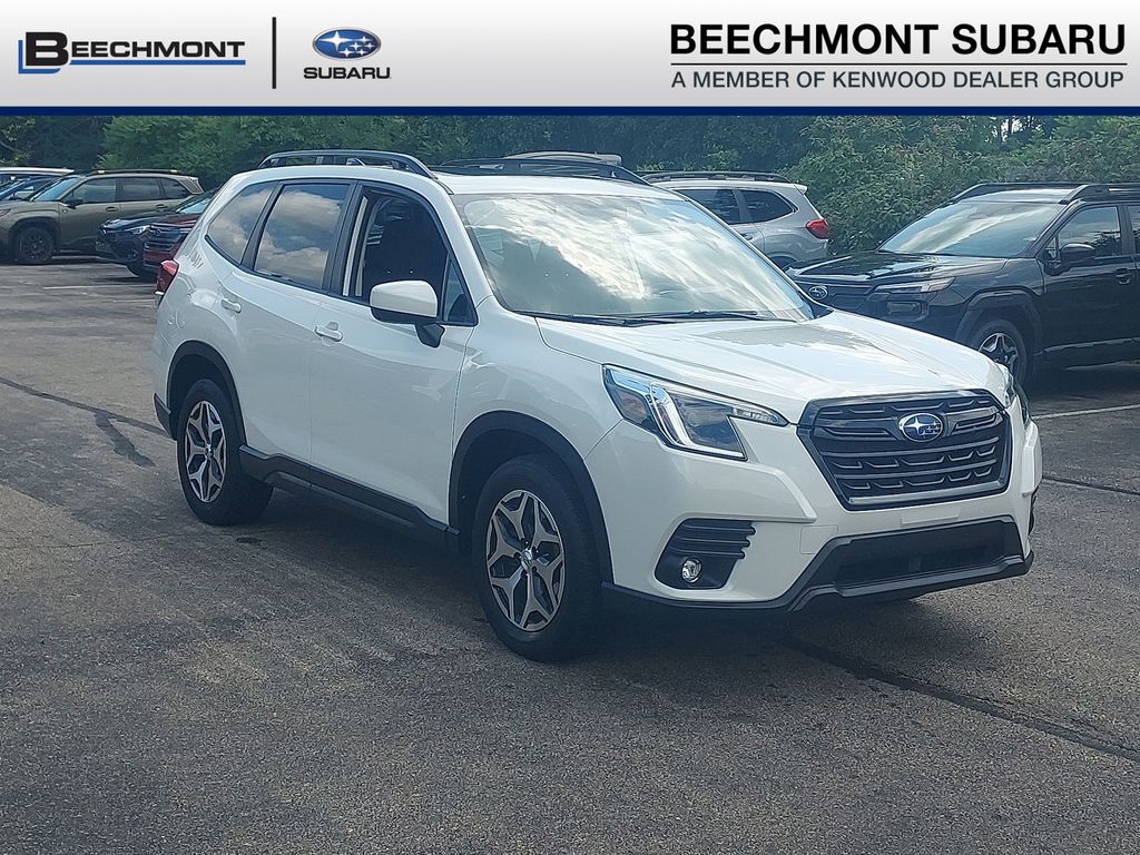 Crystal White Pearl 2024 Subaru Forester SUV / Crossover All-Wheel Drive Continuously Variable Transmission