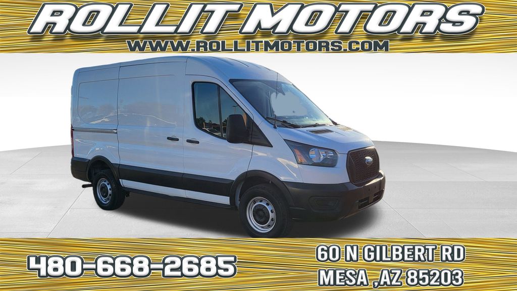 Oxford White 2023 Ford Transit Cargo Van Rear-Wheel Drive