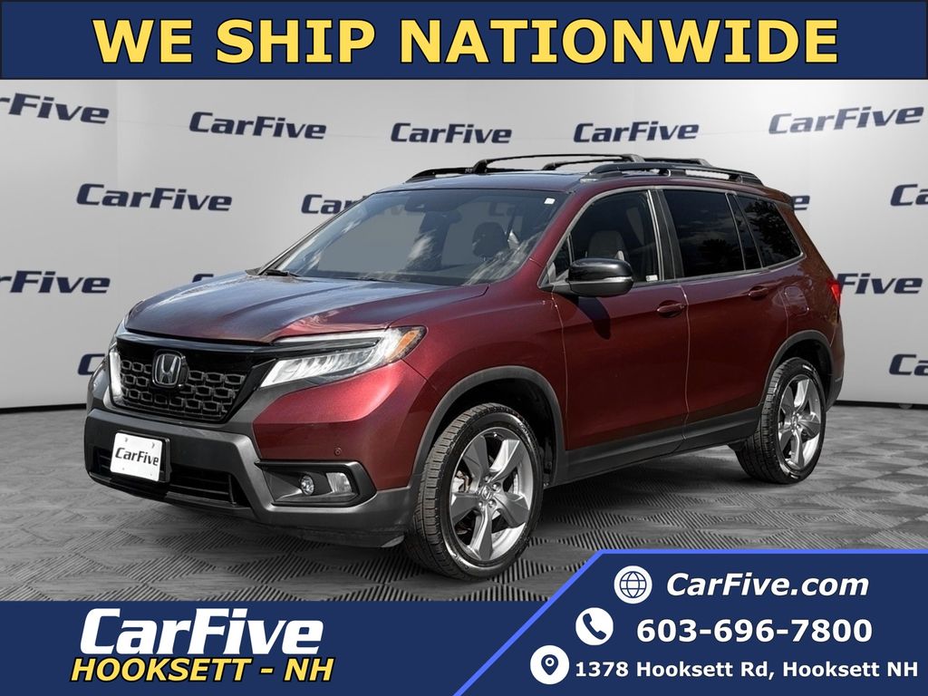 Red (Maroon) 2019 Honda Passport Touring AWD SUV / Crossover All-Wheel Drive 9-Speed Automatic