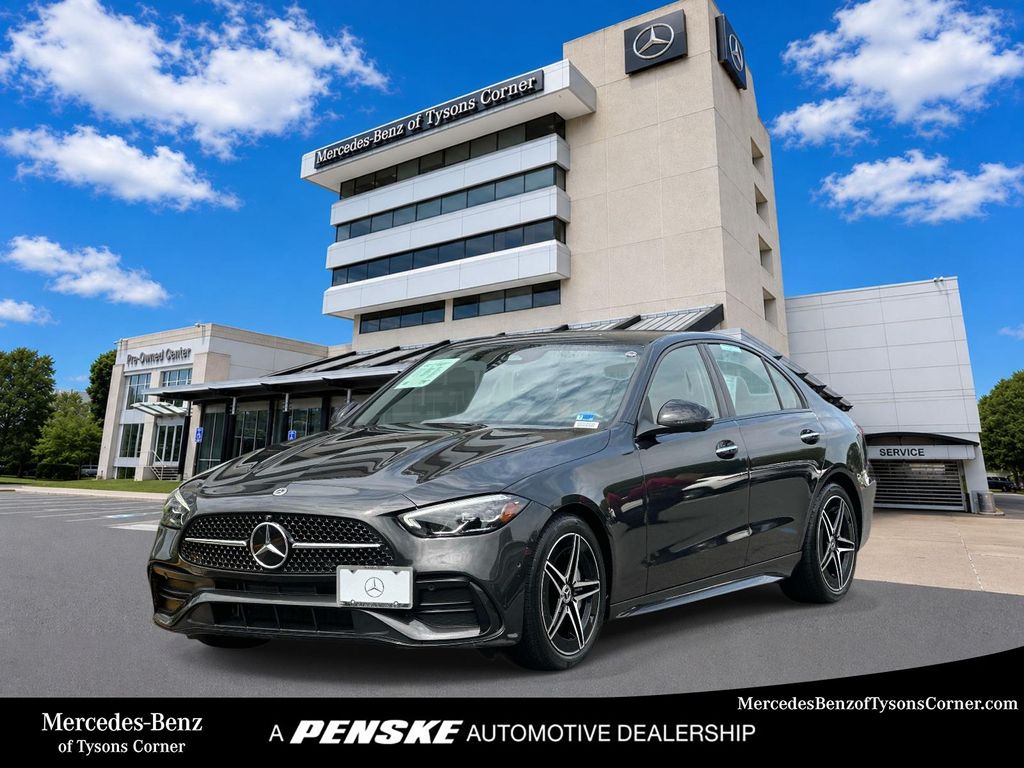 Gray Metallic 2023 Mercedes-Benz C-Class Sedan All-Wheel Drive 9-Speed Automatic