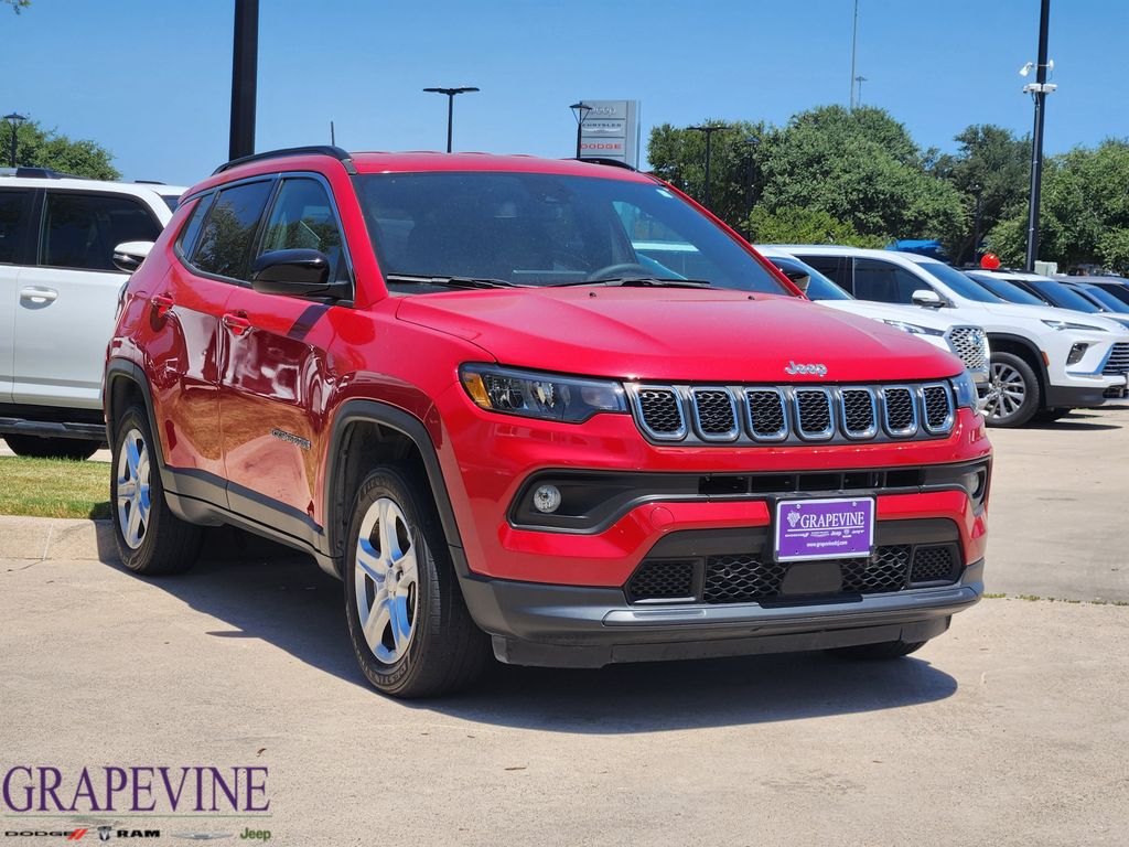Redline Pearlcoat 2023 Jeep Compass SUV / Crossover Four-Wheel Drive 8-Speed Automatic