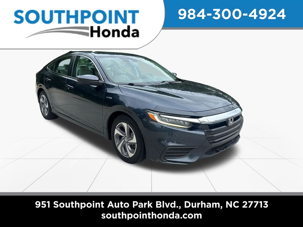 Gray (Modern Steel Metallic) 2020 Honda Insight Sedan Front-Wheel Drive Continuously Variable Transmission
