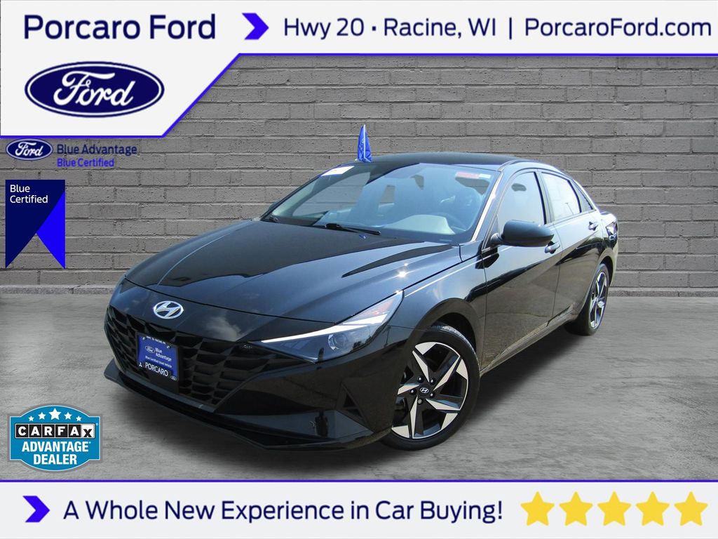 Phantom Black 2023 Hyundai Elantra Sedan Front-Wheel Drive Continuously Variable Transmission