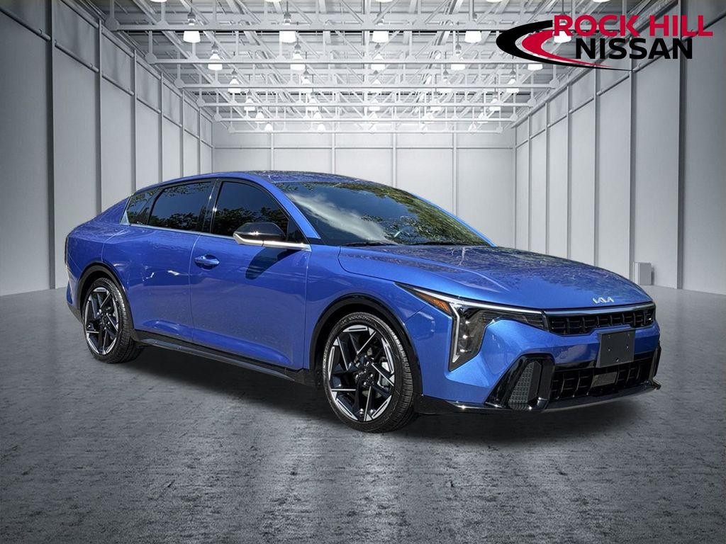 Wave Blue 2025 Kia K4 Sedan Front-Wheel Drive Continuously Variable Transmission