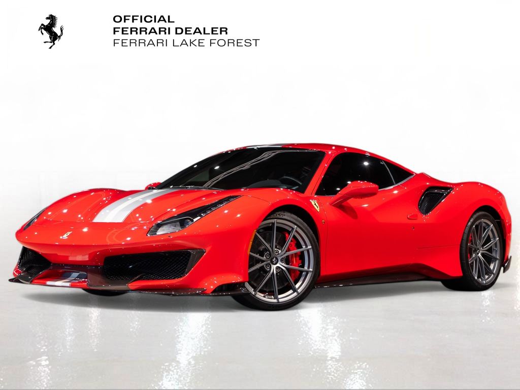 Rosso Scuderia 2020 Ferrari 488 Pista Coupe RWD Coupe Rear-Wheel Drive 7-Speed Automatic