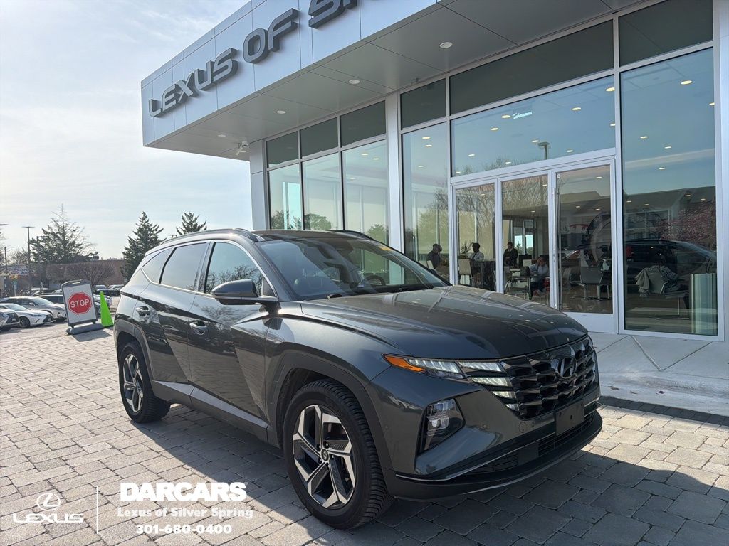 Amazon Gray 2022 Hyundai Tucson Hybrid Limited AWD SUV / Crossover All-Wheel Drive 6-Speed Automatic