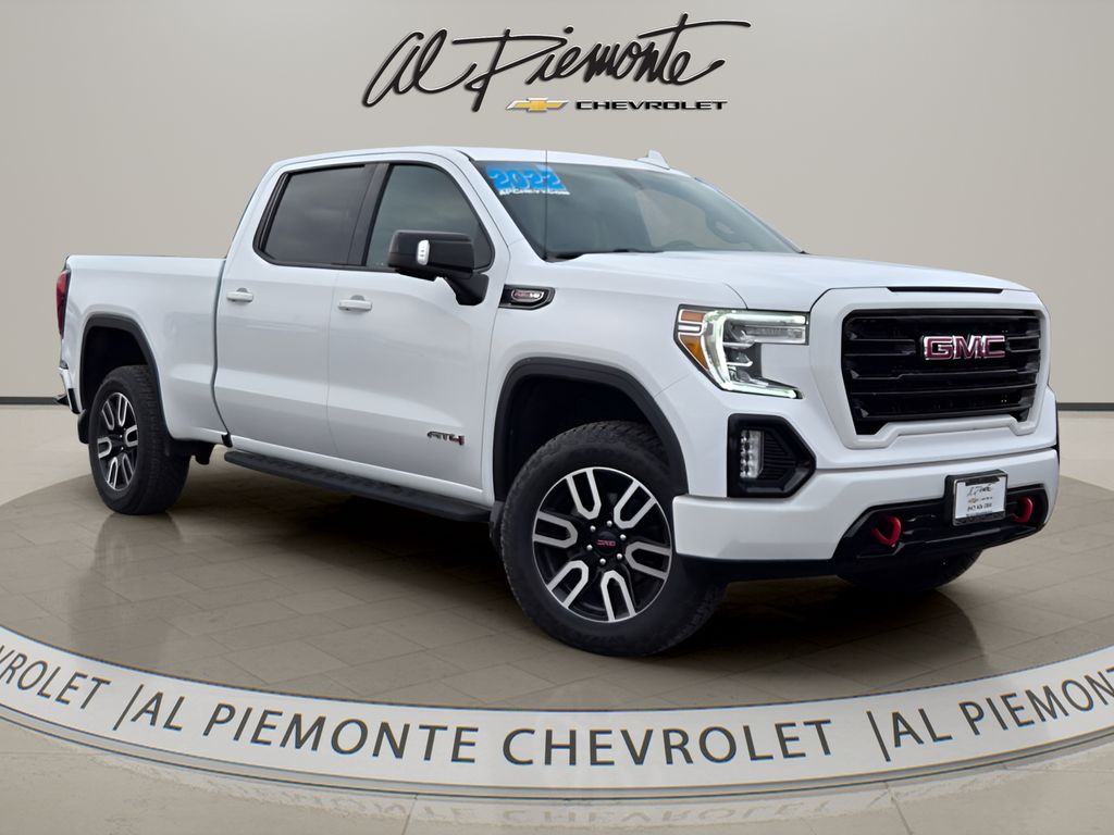 White 2022 GMC Sierra 1500 Limited AT4 Crew Cab 4WD Pickup Truck Four-Wheel Drive Automatic