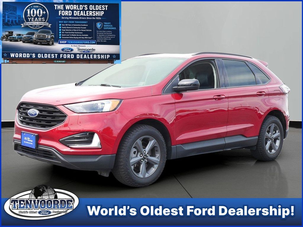 Red Metallic 2023 Ford Edge SUV / Crossover All-Wheel Drive 8-Speed Automatic
