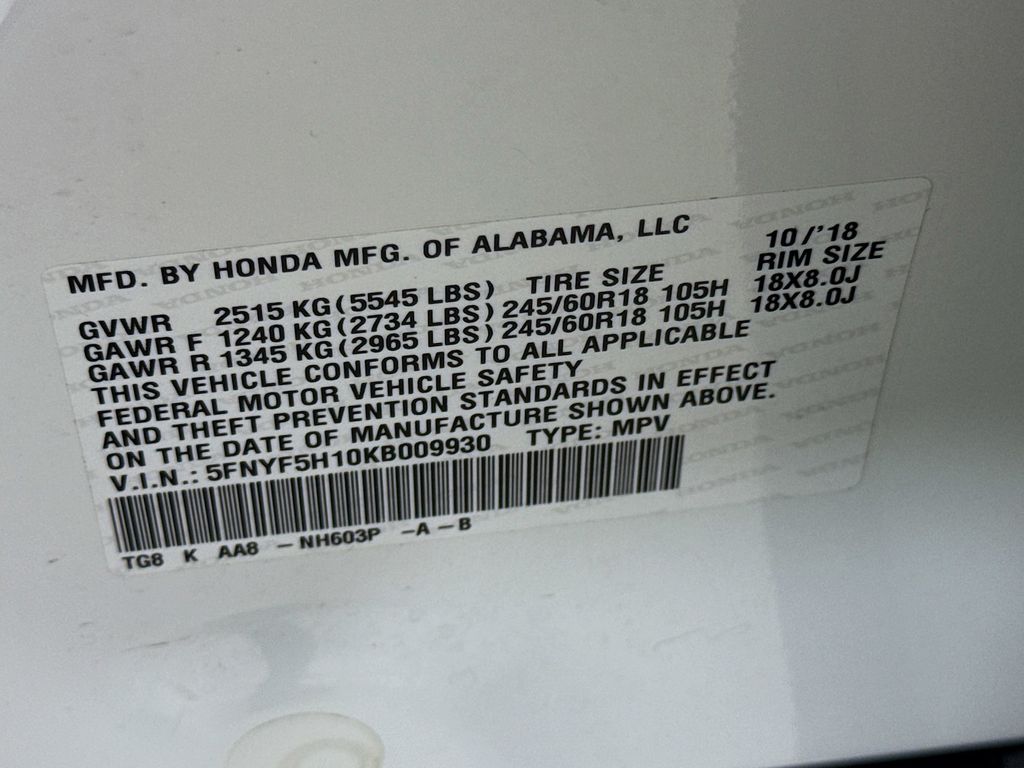 Used Car 2019 Honda Pilot  Lx For Sale Under $20,000 In Austin, Texas