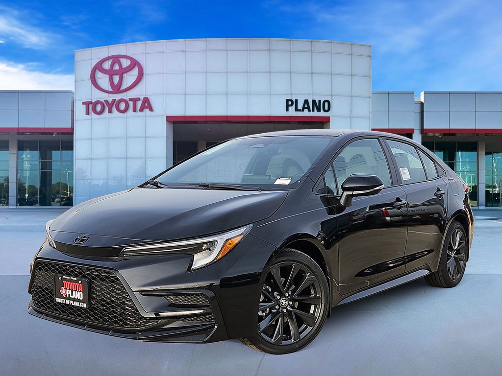 Black 2026 Toyota Corolla Sedan Front-Wheel Drive Continuously Variable Transmission