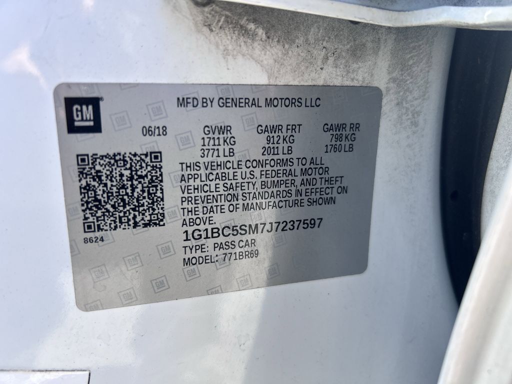 used 2018 Chevrolet Cruze car, priced at $9,991