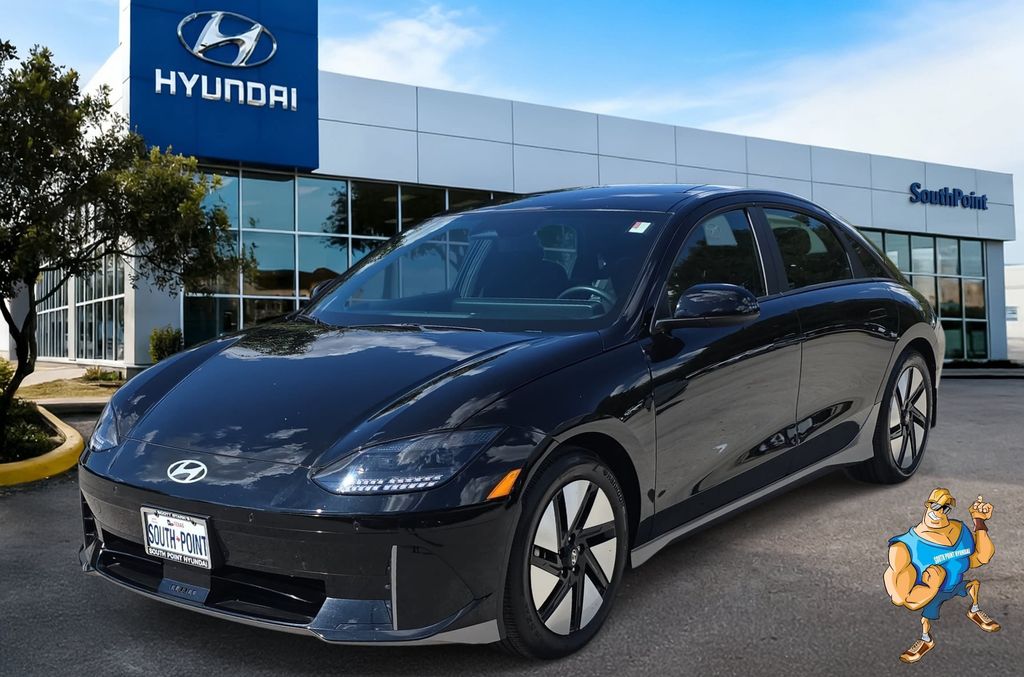 Onyx Black 2024 Hyundai Ioniq 6 Sedan All-Wheel Drive 1-Speed Automatic