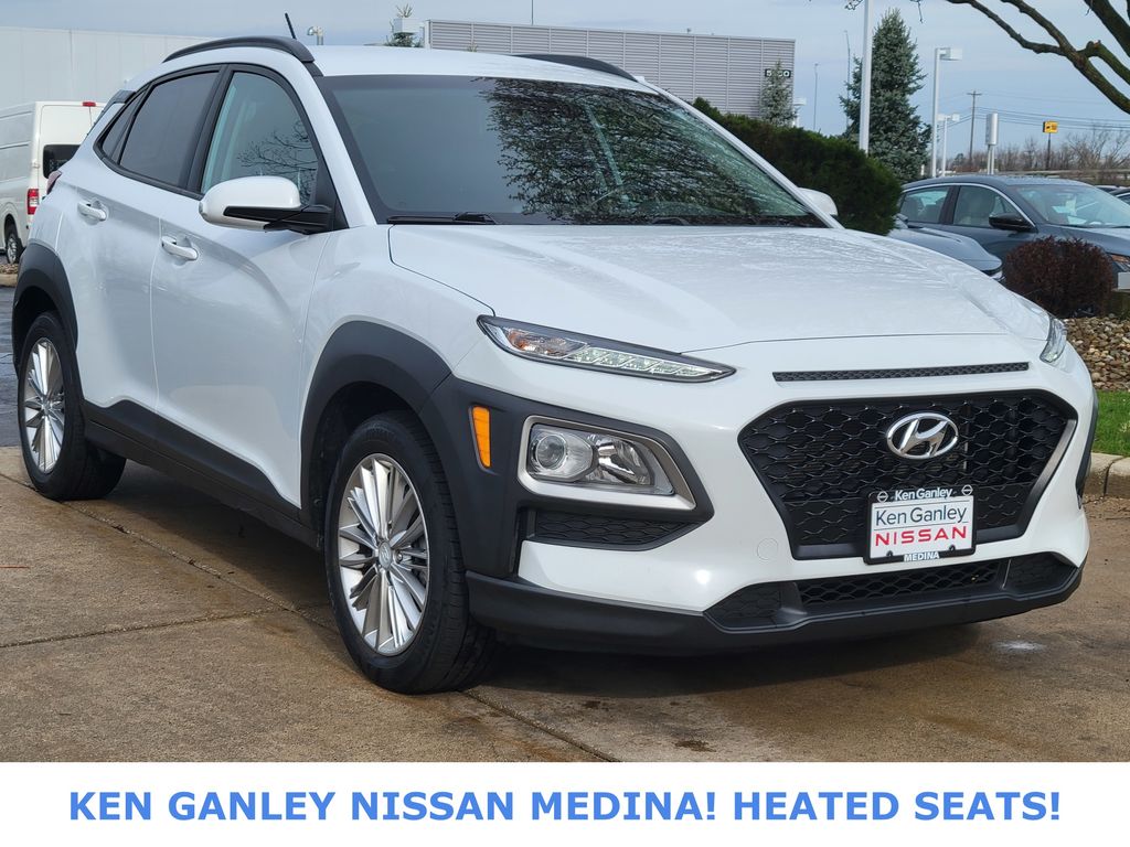 Chalk White 2019 Hyundai Kona SEL AWD SUV / Crossover All-Wheel Drive 6-Speed Automatic