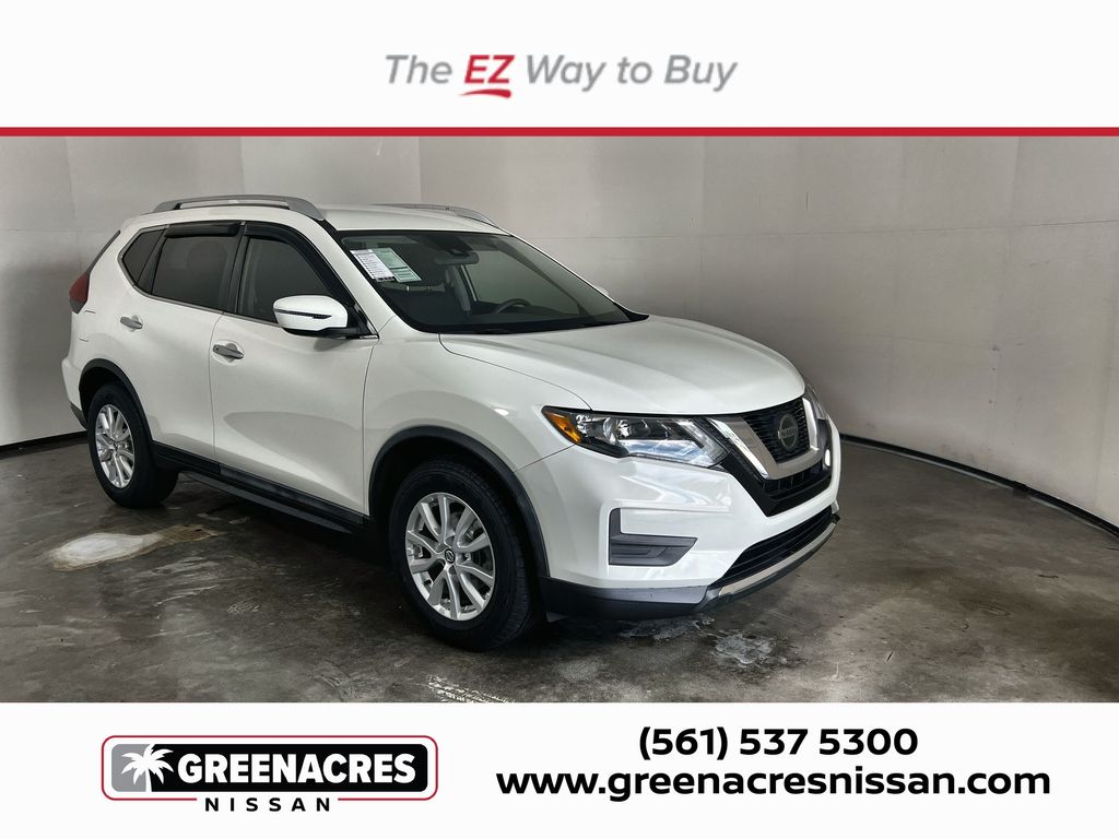 Glacier White 2019 Nissan Rogue SV FWD SUV / Crossover Front-Wheel Drive Continuously Variable Transmission