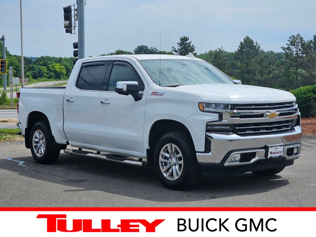 Summit White 2020 Chevrolet Silverado 1500 LTZ Crew Cab 4WD Pickup Truck Four-Wheel Drive 8-Speed Automatic