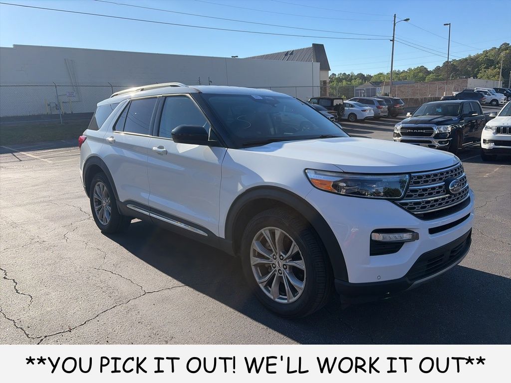 Oxford White 2023 Ford Explorer Limited AWD SUV / Crossover All-Wheel Drive Automatic