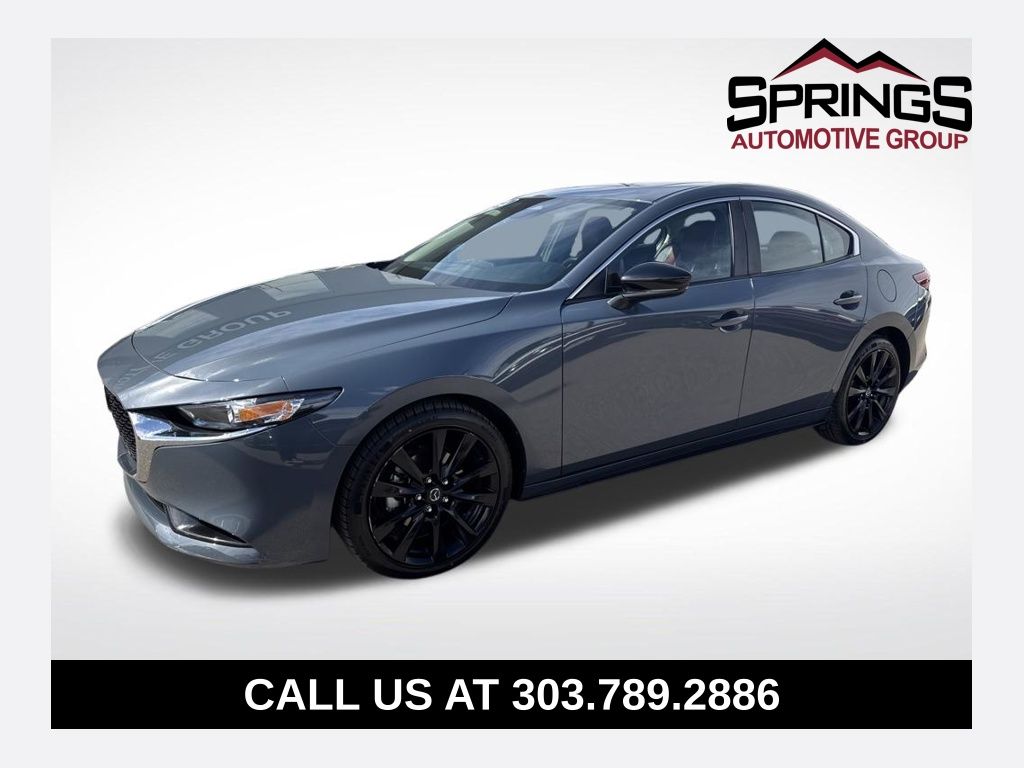 Gray Metallic 2024 Mazda MAZDA3 2.5 S Carbon Edition Sedan AWD Sedan All-Wheel Drive 6-Speed Automatic