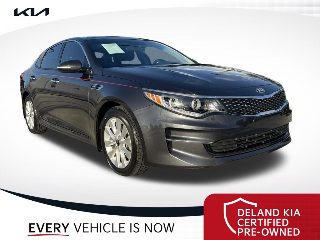 Gray (Platinum Graphite) 2017 Kia Optima EX Sedan Front-Wheel Drive 6-Speed Automatic