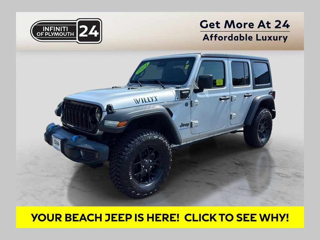 Silver 2024 Jeep Wrangler 4xe SUV / Crossover Four-Wheel Drive 8-Speed Automatic