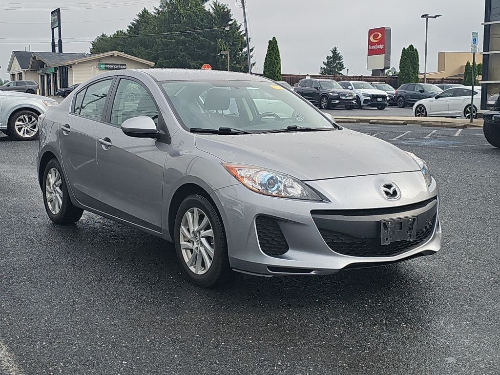 Liquid Silver Metallic 2012 Mazda MAZDA3 i Touring Sedan Front-Wheel Drive 6-Speed Automatic