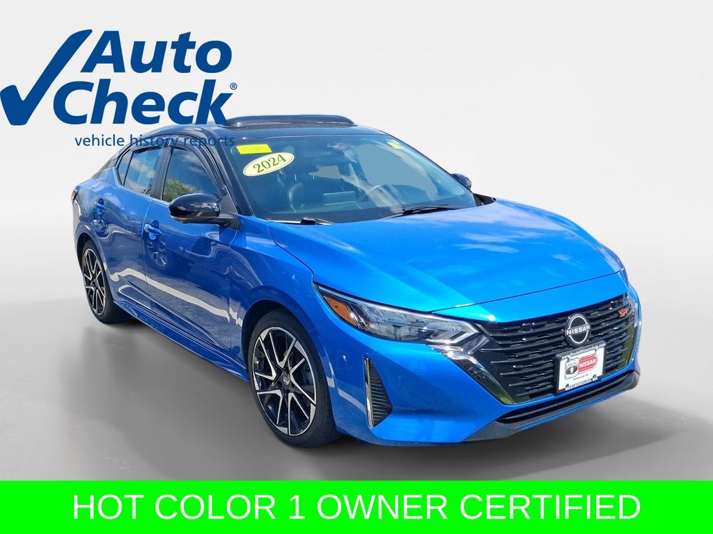 Electric Blue Metallic 2024 Nissan Sentra SR FWD Sedan Front-Wheel Drive Continuously Variable Transmission